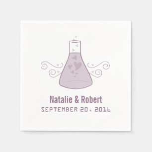 Purple Sweet Chemistry Paper Napkins