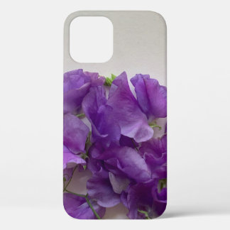Purple sweet peas iPhone 12 pro case