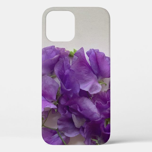 Purple sweet peas Case-Mate iPhone case (Back)