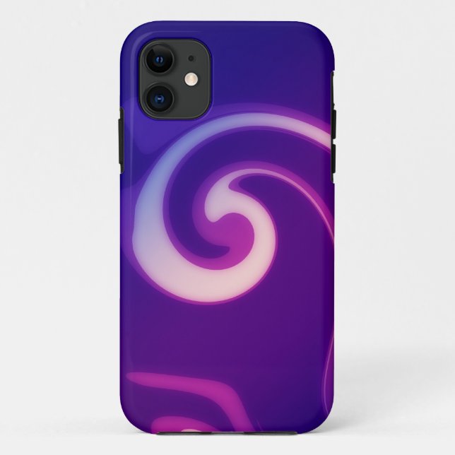 Purple Swirl Art Painting Case-Mate iPhone Case (Back)