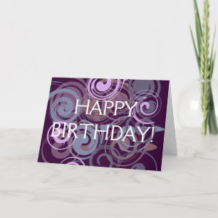 Purple Swirl Card