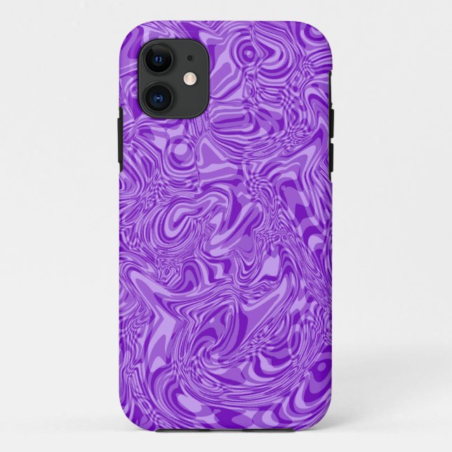 Purple Swirl Case-Mate iPhone Case (Back)