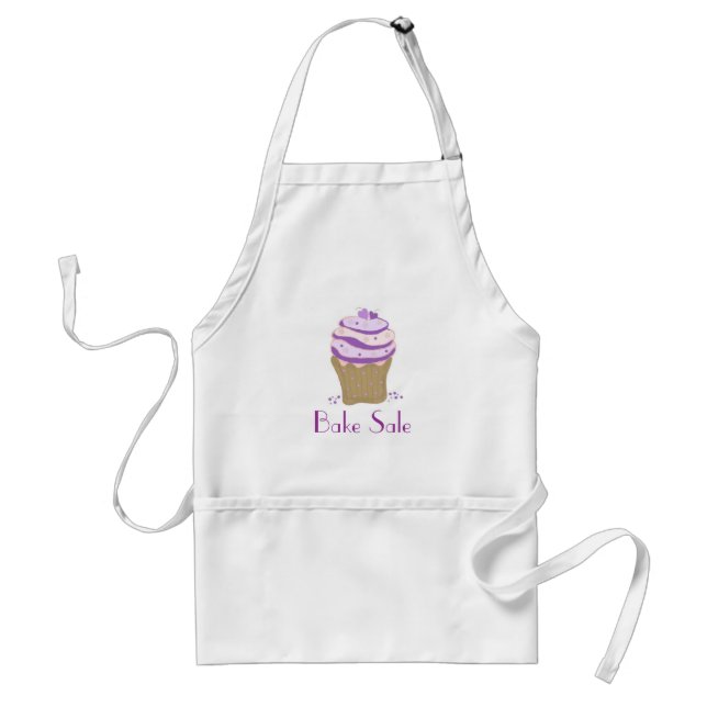 Purple Swirl Cupcake - Bake Sale Standard Apron (Front)