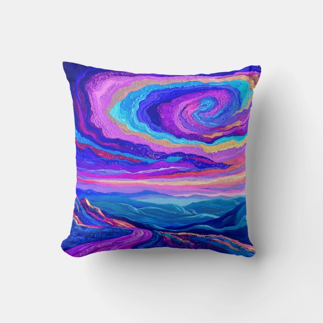 Purple Swirl Cushion (Front)