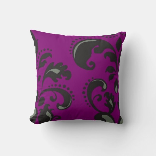 Purple Swirl Decorative Pillow (Front)