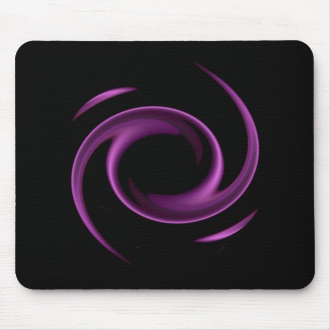 Purple Swirl Design Mousepad (Front)