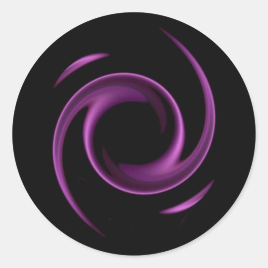 Purple Swirl Design Stickers