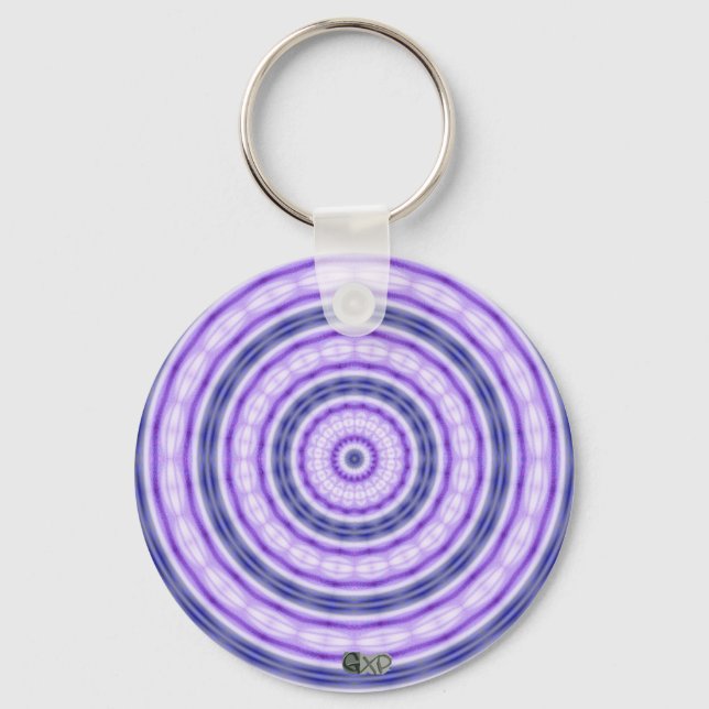 Purple Swirl Keychain (Front)