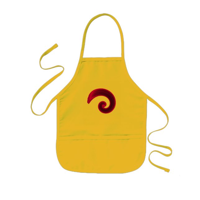 Purple Swirl Kids Apron (Front)