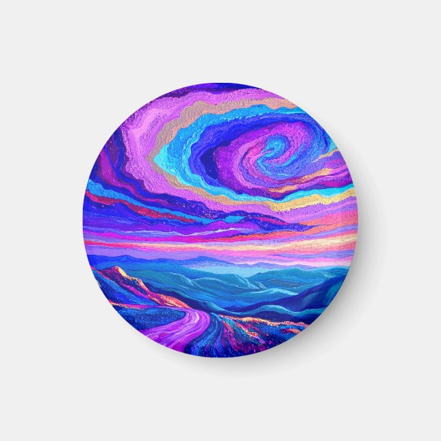 Purple Swirl Magnet (Front)