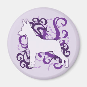 Purple Swirl Min Pin Magnet