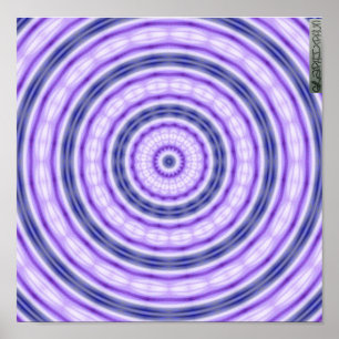 Purple Swirl Poster