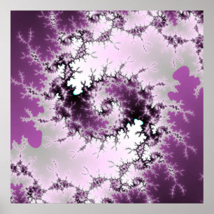 Purple Swirl Poster
