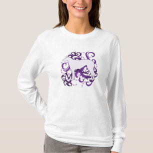Purple Swirl Scottish Deerhound T-Shirt