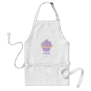Purple Swirl Sprinkle Cupcake Standard Apron