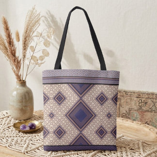 Purple Symmetry Tote Bag