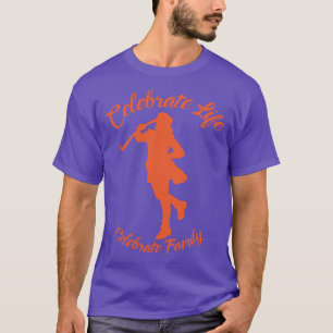 Purple T-Shirt w/ Orange Silhouette
