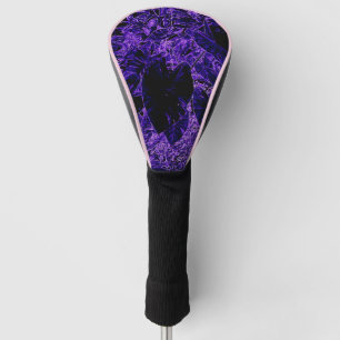 Purple Taro Leaf Design Golf Head Cover