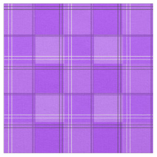 Purple tartan fabric