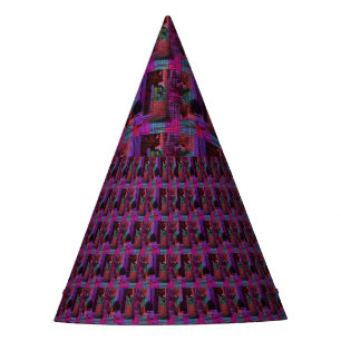 Purple Tartan Kittens, Party Hat