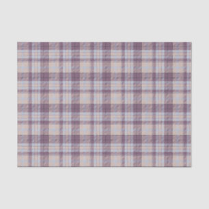 Purple tartan tissue paper