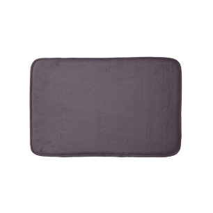 Purple Taupe Solid Colour Bath Mat