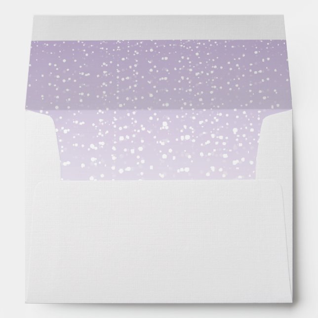 Purple Tea Envelope Sparkling Wedding Collection (Back (Bottom))