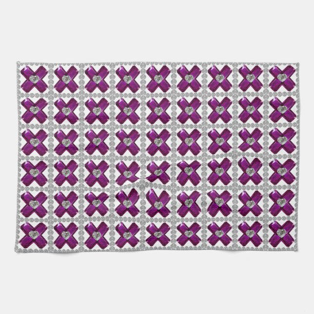 Purple Tea Towel (Horizontal)