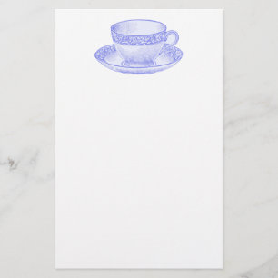 Purple Teacup Stationery
