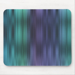 Purple Teal Blue Green Stripes Mouse Mat