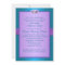 Purple, Teal Floral Hearts Monogram Wedding Invite