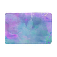 Purple Teal Pastel Watercolor Art Butterfly
