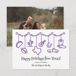 Purple Texas Holiday Hanging Icons