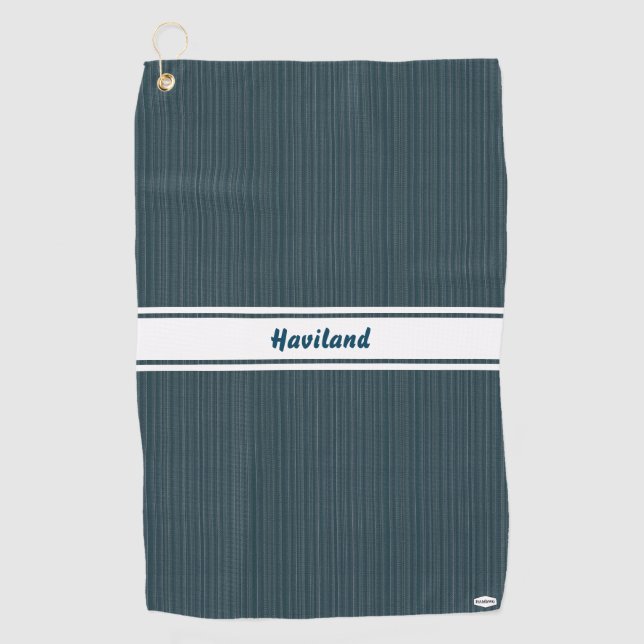 Purple Texture Personalised Golf Towel HAMbWG (Front)