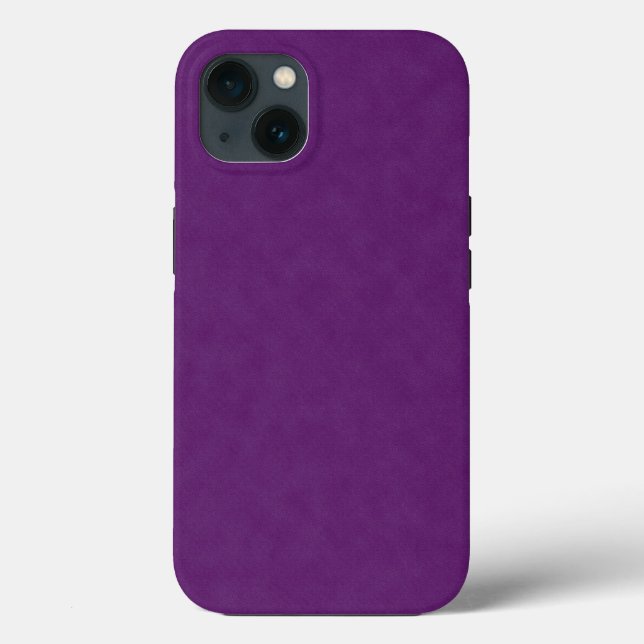 Purple Textured Denim, iPhone 13 Case (Back)
