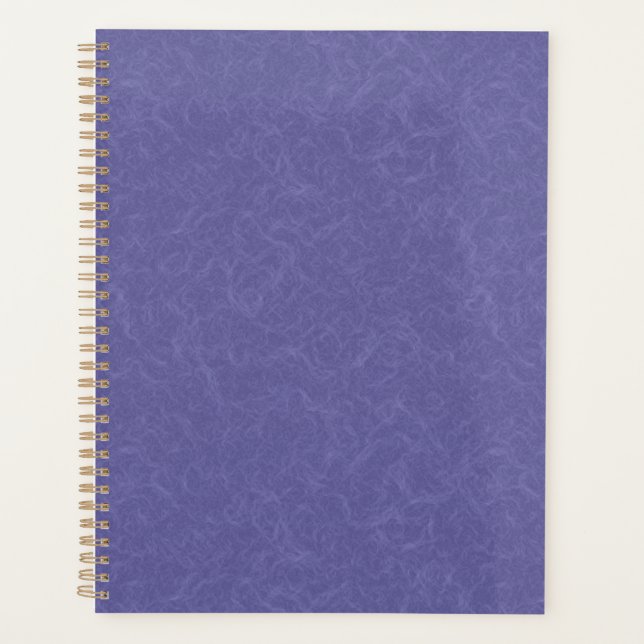 Purple textured surface swirling pattern planner (Front)