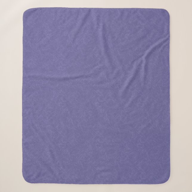 Purple textured surface swirling pattern sherpa blanket (Front)