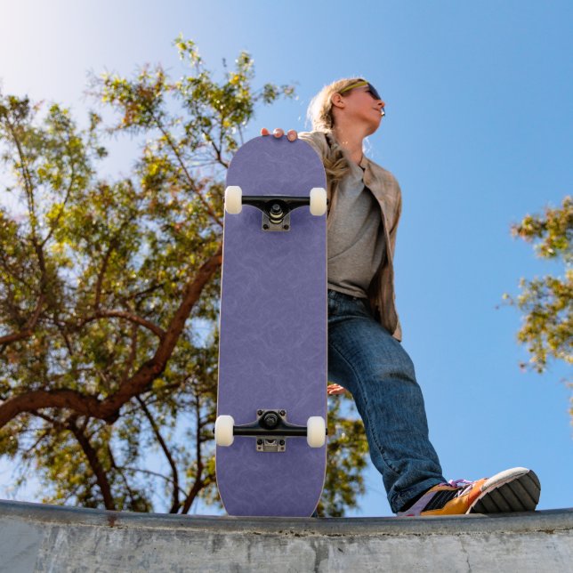 Purple textured surface swirling pattern skateboard (Outdoor 1)