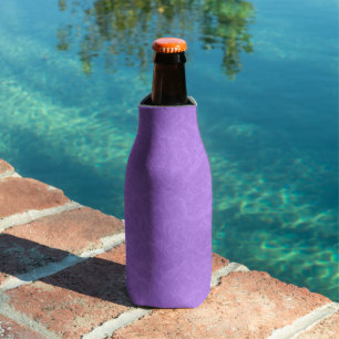 Purple textured surface with swirling pattern bottle cooler