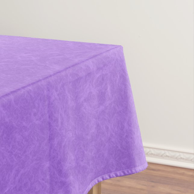 Purple textured surface with swirling pattern tablecloth (In Situ)
