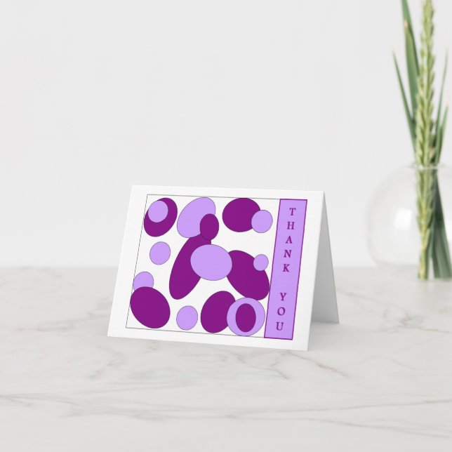 purple thank you card (Front)