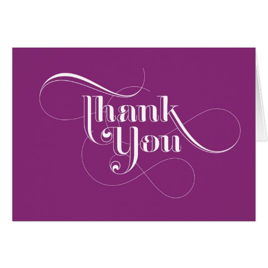 Purple Thank You Cards