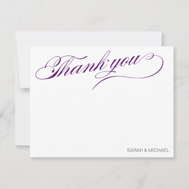 Purple Thank You Notes (Front)