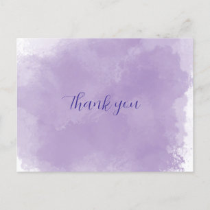 Purple Thank you  Postcard
