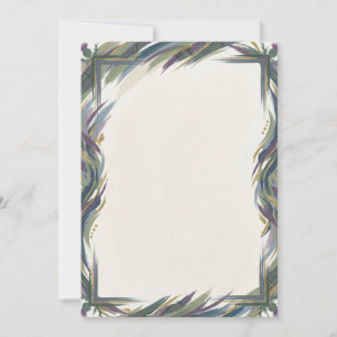 Purple Thistle Add Your Own Text Invitation