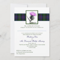 Purple Thistle Murray of Atholl Tartan Wedding