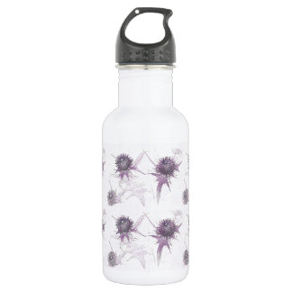 Purple thistle nature design 532 ml water bottle