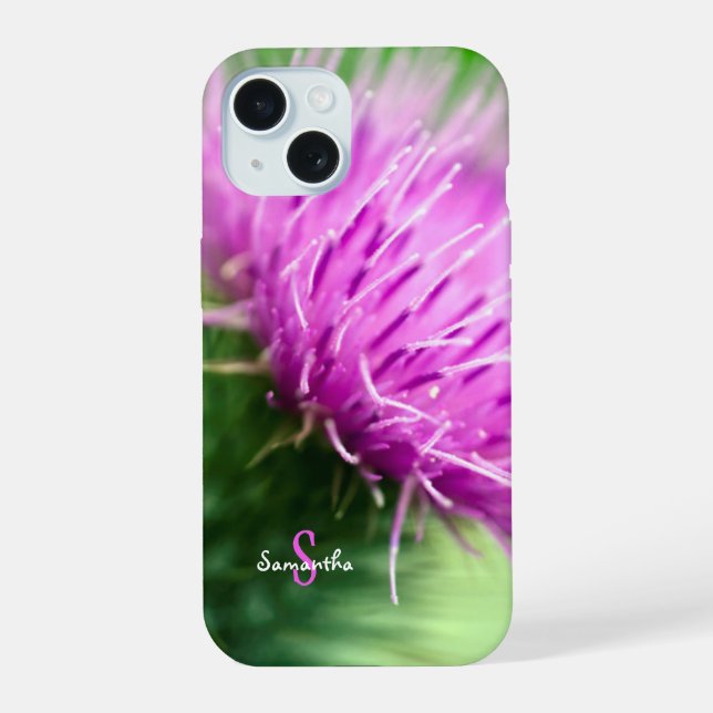 Purple Thistle Phone case (Back)