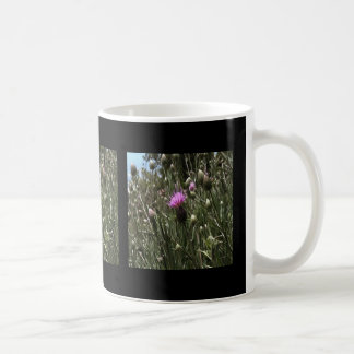 Purple Thistle Wildflower Realistic Art  Coffee Mug