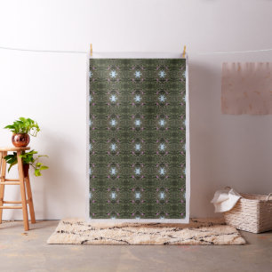 Purple Thistle Wildflower Realistic Art  Fabric